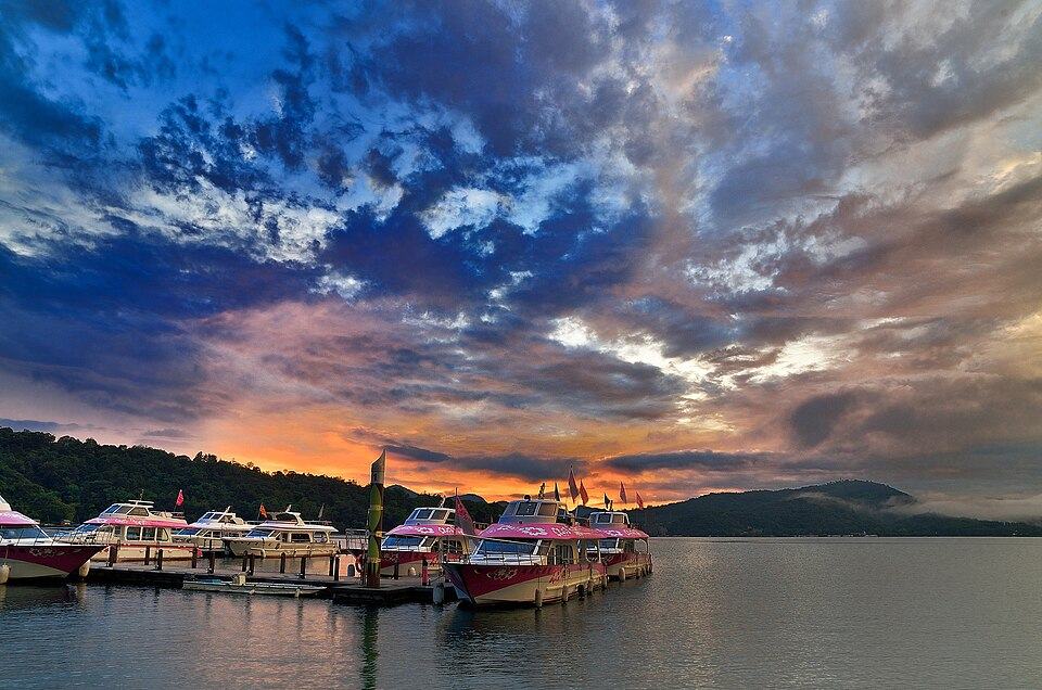 Golden hour by the water